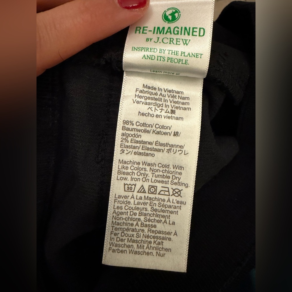 J. Crew Women's Black Corduroy Pants - Picture 4 of 8